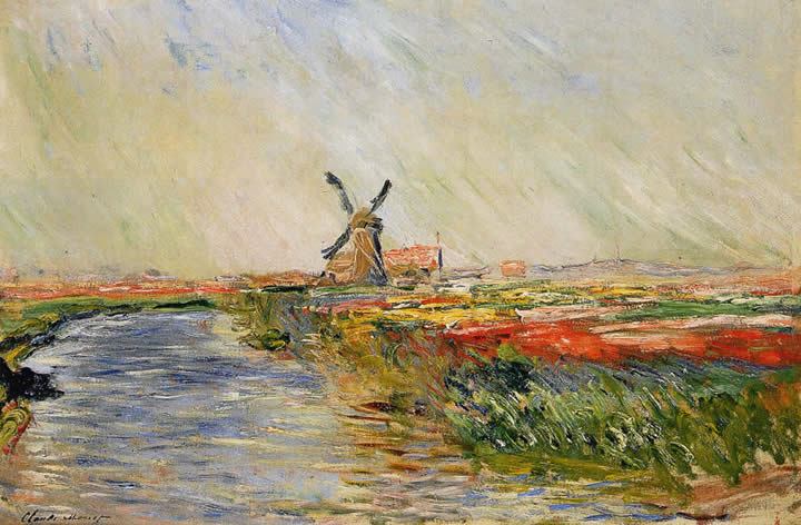 Claude Monet Champ de tulipes en hollande